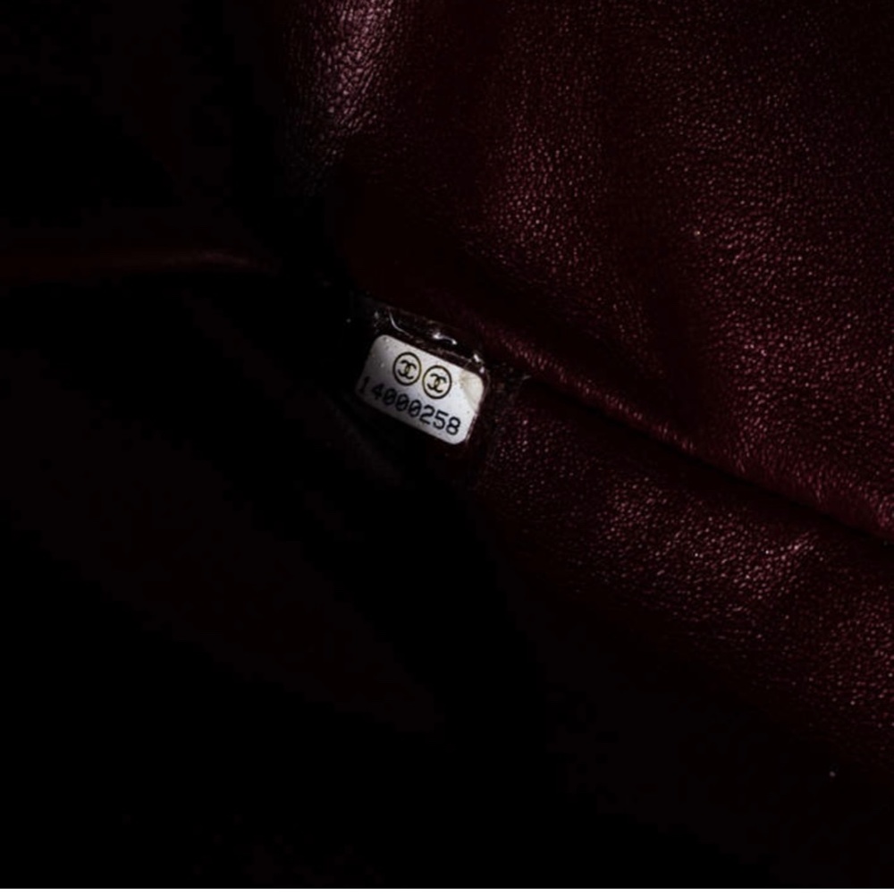 Chanel Burgundy Quilted Patent Leather Maxi Classic Single Flap Bag - Picture 14 of 16